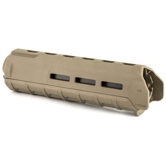 Magpul Industries, MOE M-LOK Handguard, Fits AR-15, Mid Length, Polymer Construction, Features M-LOK Slots, Flat Dark Earth