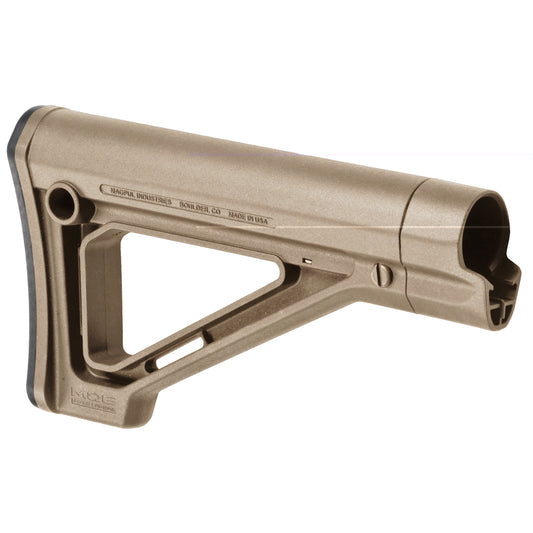 Magpul Industries, MOE Fixed Carbine Stock, Fits AR Rifles, Mil-Spec, FDE