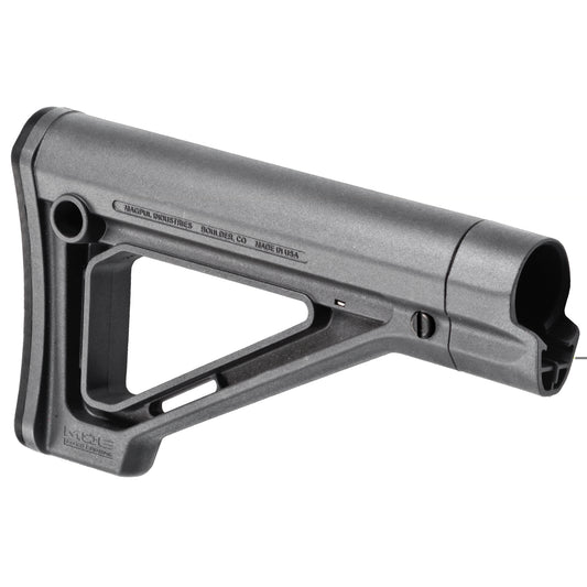 Magpul Industries, MOE Fixed Carbine Stock, Fits AR Rifles, Mil-Spec, Gray