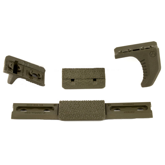 Magpul Industries, M-LOK Hand Stop Kit, Includes one M-LOK Hand Stop, one M-LOK Index Panel, and one M-LOK Rail Cover Type 2, Olive Drab Green