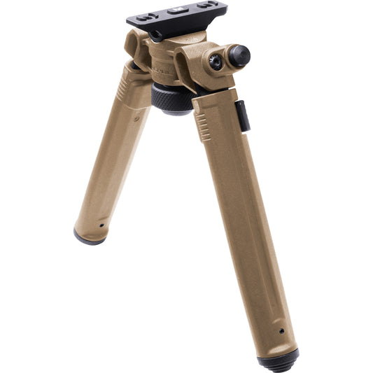 Magpul Industries, Bipod, Hard Anodized 6061 T-6 Aluminum, Fits M-LOK Rails, 6.3"-10.3" Length, Weight 11oz, Flat Dark Earth