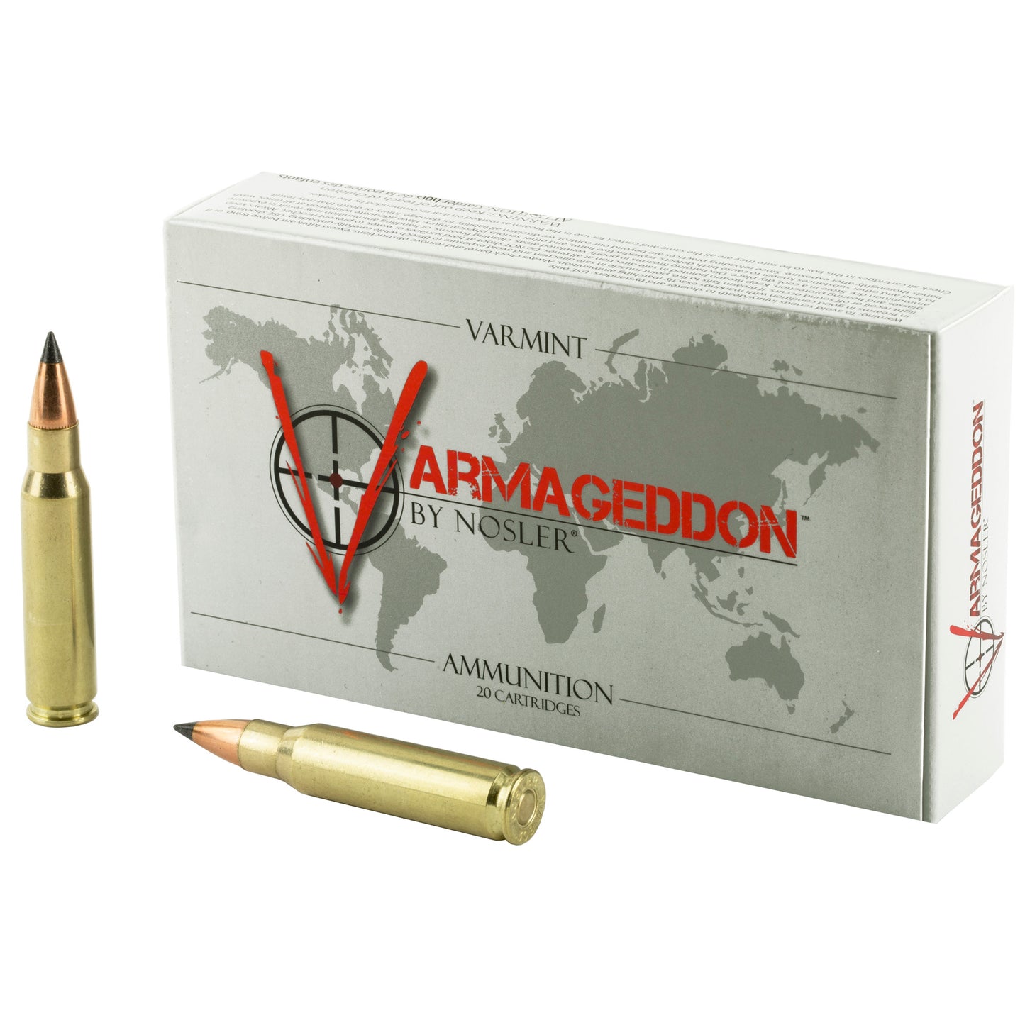 NOSLER, Varmageddon, 308 Win, 110 Grain, Flat Base Tipped, 20 Round Box