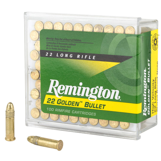 Remington, High Velocity, 22LR, 40 Grain, Round Nose, 100 Round Box