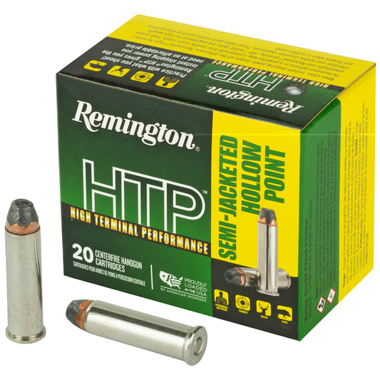 Remington, High Terminal Performance, 357 Magnum, 158 Grain, Semi Jacketed Hollow Point, 20 Round Box