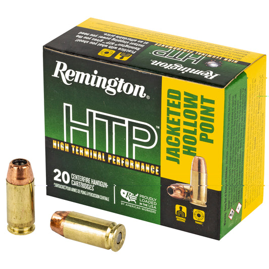 Remington, High Terminal Performance, 40S&W, 180 Grain, Jacketed Hollow Point, 20 Round Box