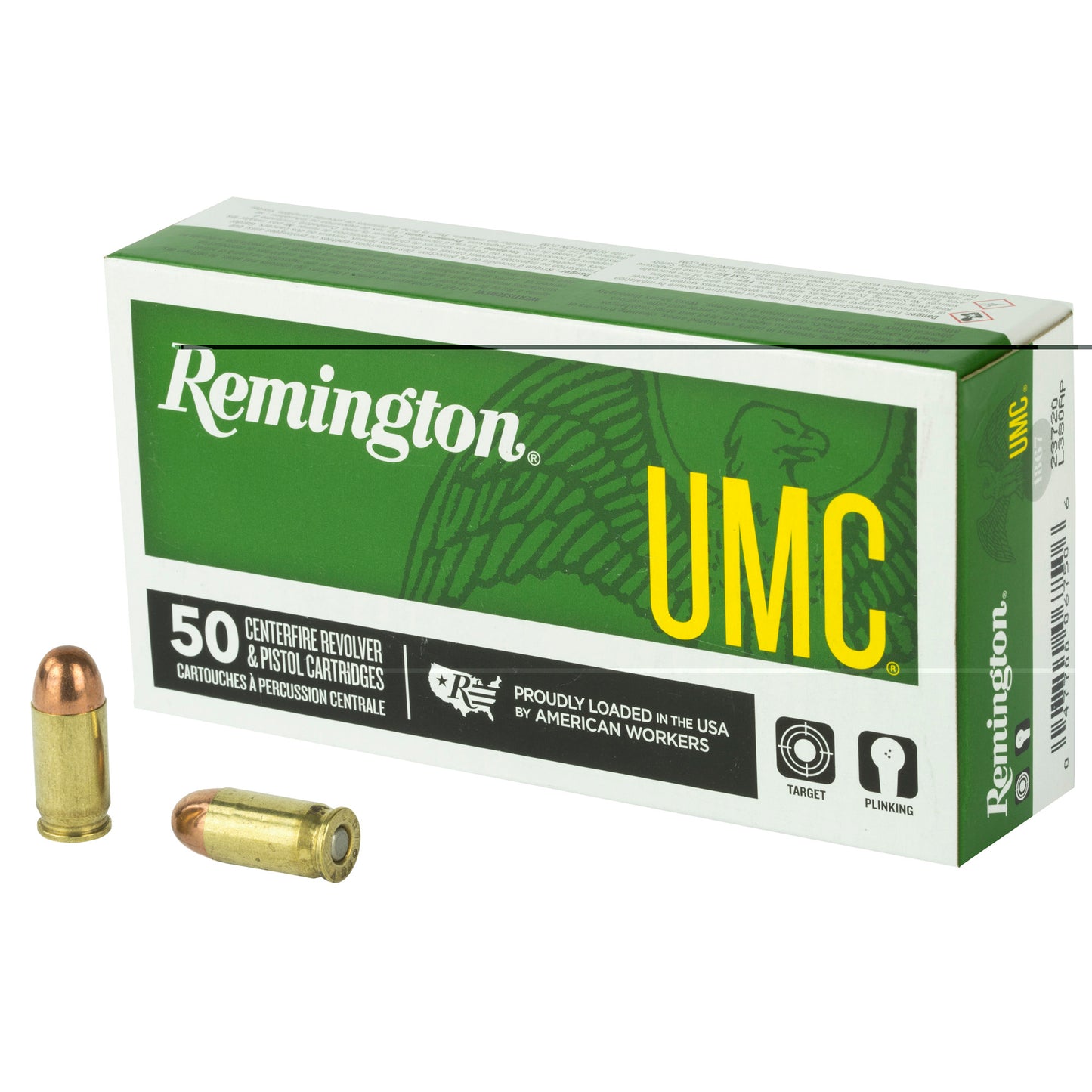 Remington, UMC, 380 ACP, 95 Grain, Full Metal Jacket, 50 Round Box