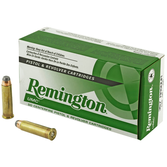 Remington, UMC, 357 Magnum, 125 Grain, Jacketed Soft Point, 50 Round Box
