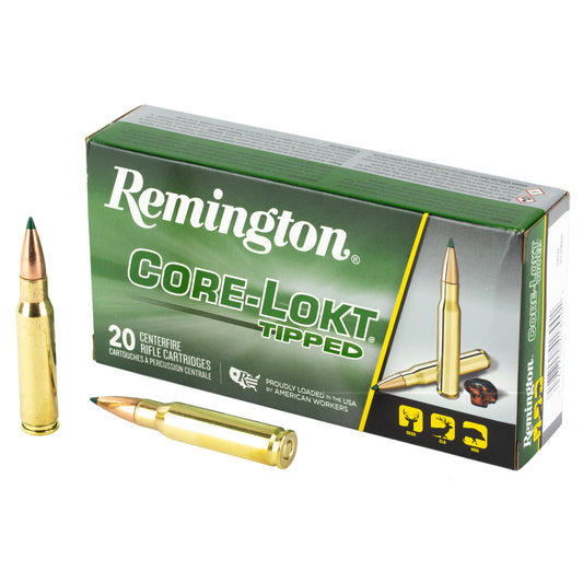 Remington, CORE-LOKT, TIPPED, 308 Winchester, 150 Grain, Polymer Tip, 20 Round Box