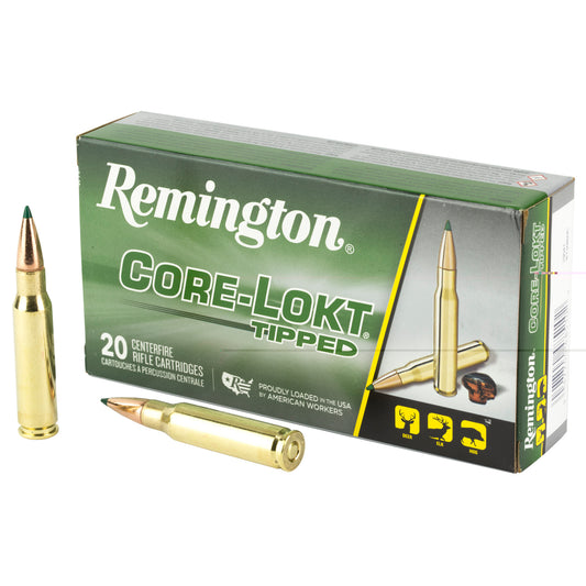 Remington, CORE-LOKT, TIPPED, 308 Winchester, 180 Grain, Polymer Tip, 20 Round Box