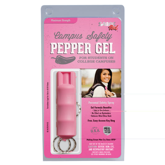 Sabre, Campus Safety Pepper Spray, Gel, .54oz, Pink