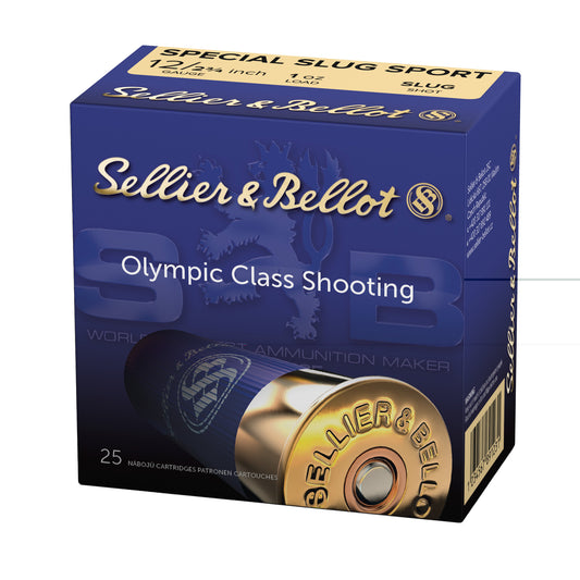 Sellier & Bellot, Special Slug 12GA, Shotshell, 2.75", 1 oz, Buckshot, 25 Round Box