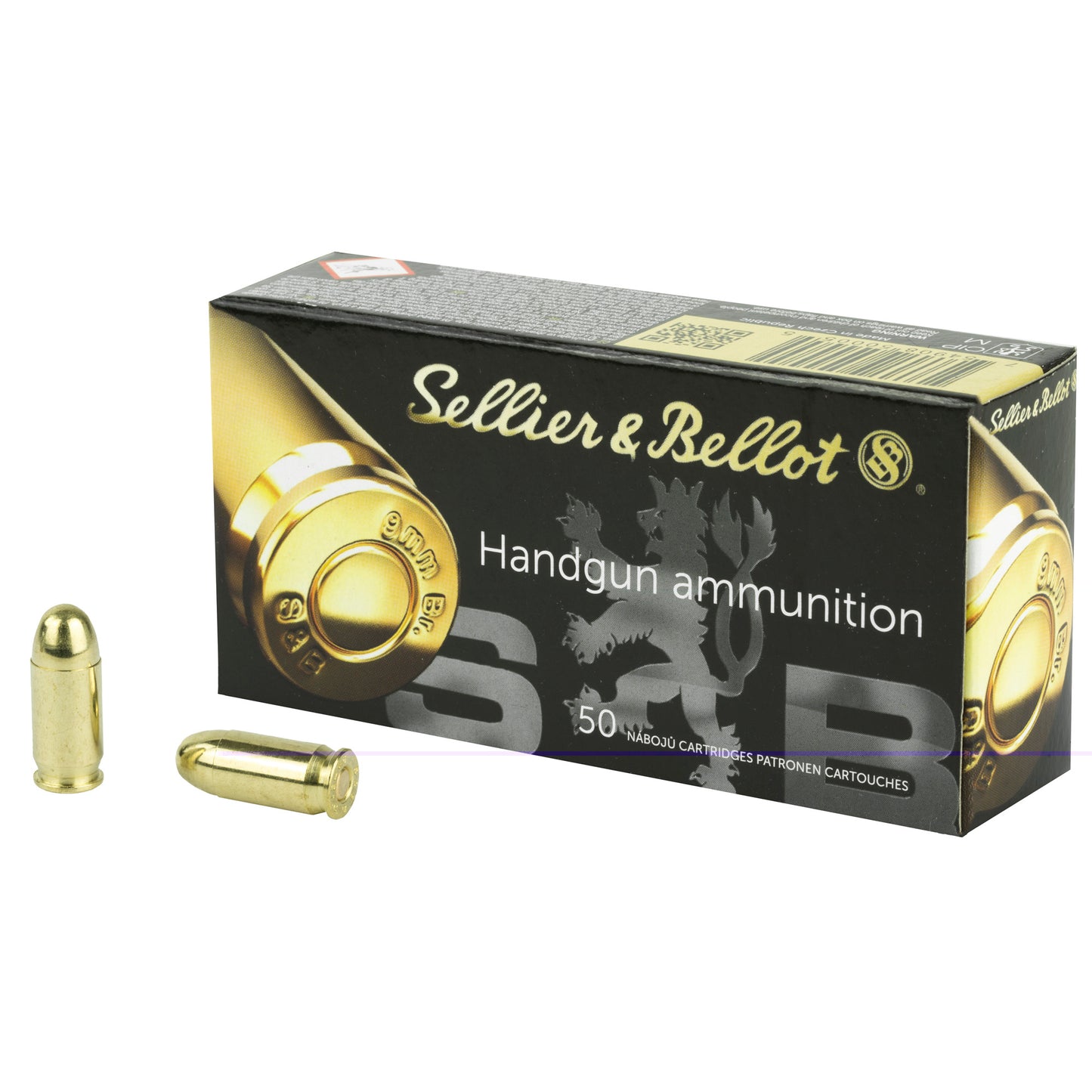 Sellier & Bellot, Pistol, 380ACP, 92 Grain, Full Metal Jacket, 50 Round Box