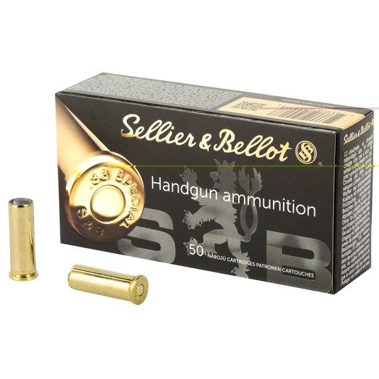 Sellier & Bellot, Pistol, 38 Special, 148 Grain, Wadcutter, 50 Round Box
