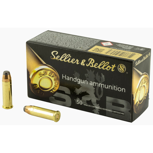 Sellier & Bellot, Pistol, 38 Special, 158 Grain, Soft Point, 50 Round Box