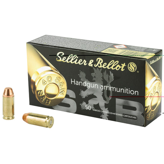 Sellier & Bellot, .40 S&W, 180 Grain, Full Metal Jacket, 50 Round Box