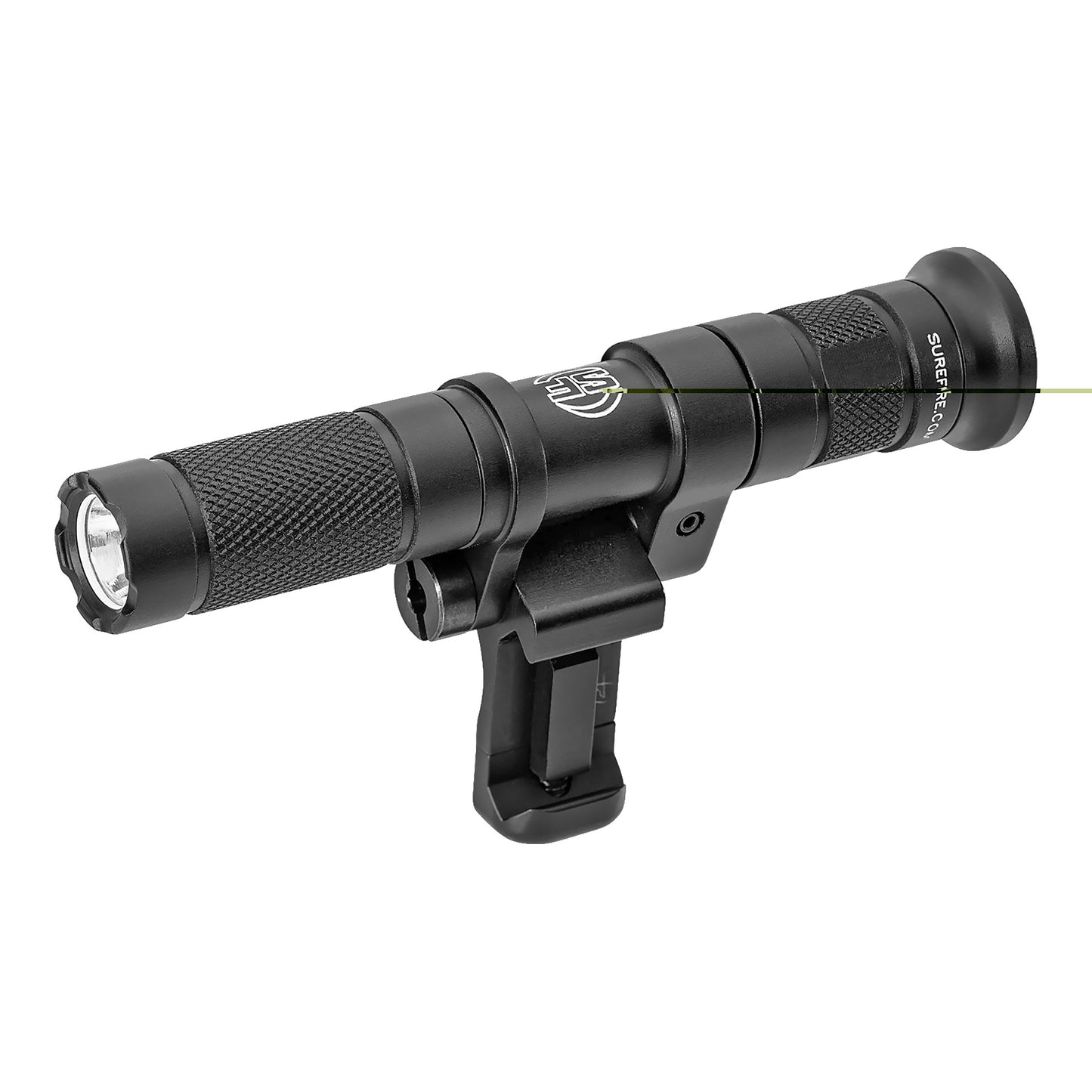 Surefire, M140A Micro Scout Light Pro, Weaponlight, 300 Lumens, 1,045 Candela, 1.25 Hours of Runtime, Click Tailcap, Includes 1 Rechargeable AAA NiMH Battery, Hard Anodized Finish, Black