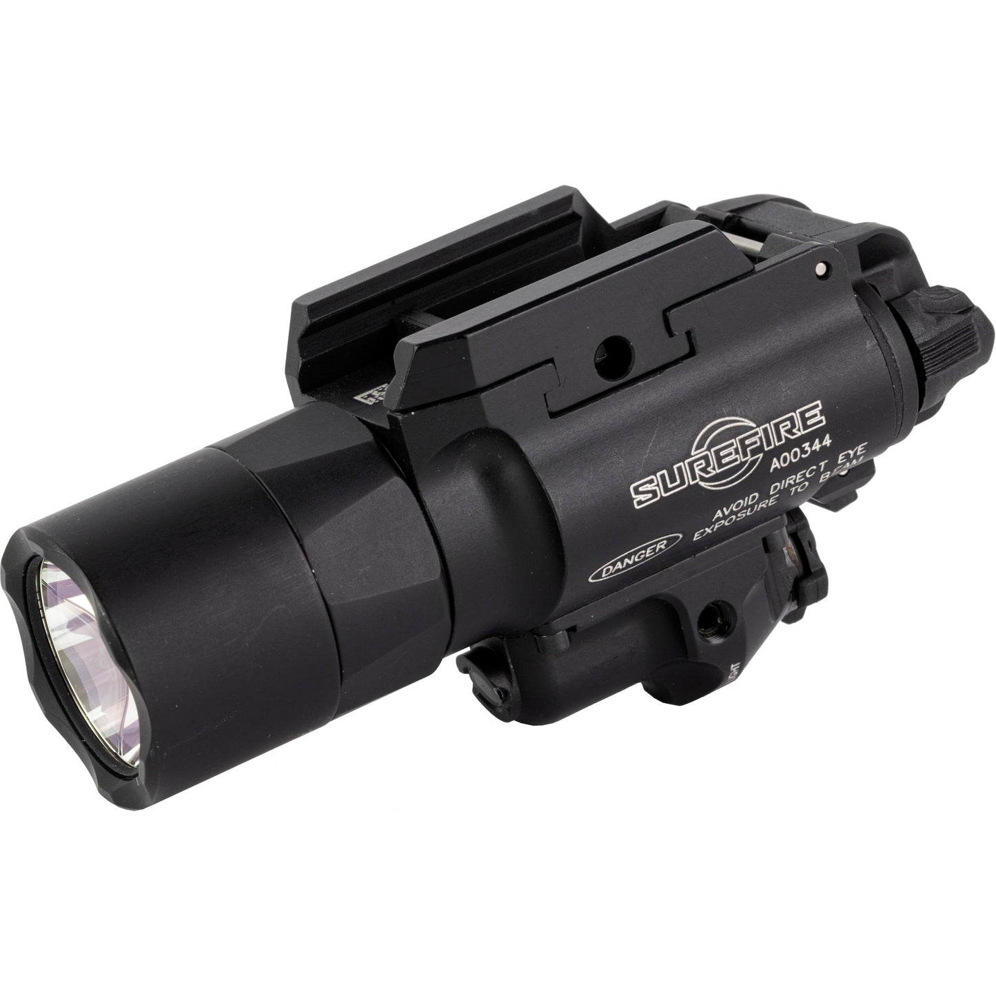 Surefire, X400 Turbo, Weaponlight w/Laser, Fits Pistol and Picatinny, 650 Lumens, 66,000 Candela, Red Laser, Matte Finish, Black