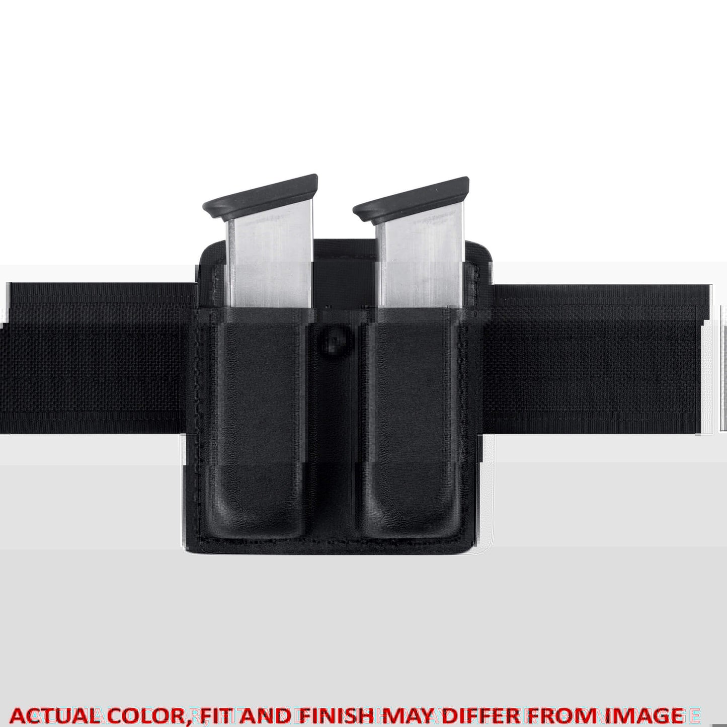 Safariland, Model 73 Open Top Double Magazine Pouch, For 2.25" Duty Belts, Fits Glock 17, Hardshell STX, STX Tactical Black Finish