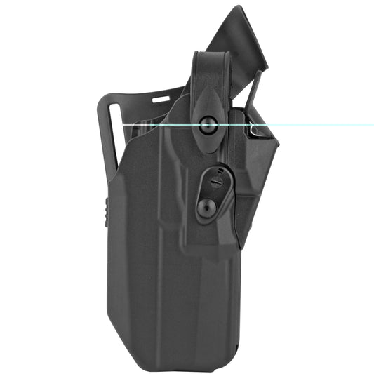 Safariland, 7360RDS, ALS/SLS Mid-Ride Level-III Retention Holster, Fits Sig Sauer P320RX, P320 X-VTAC, M17, or X-Full, Kydex, Black, Right Hand