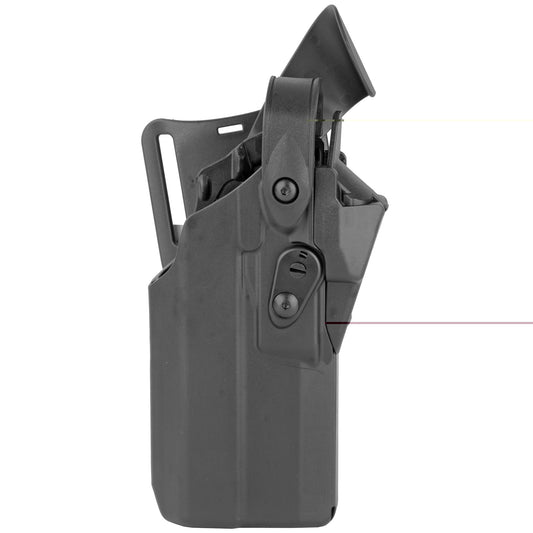 Safariland, 7360RDS, ALS/SLS Mid-Ride Level-III Retention Holster, Fits Glock 17 MOS, Kydex, Black, Right Hand