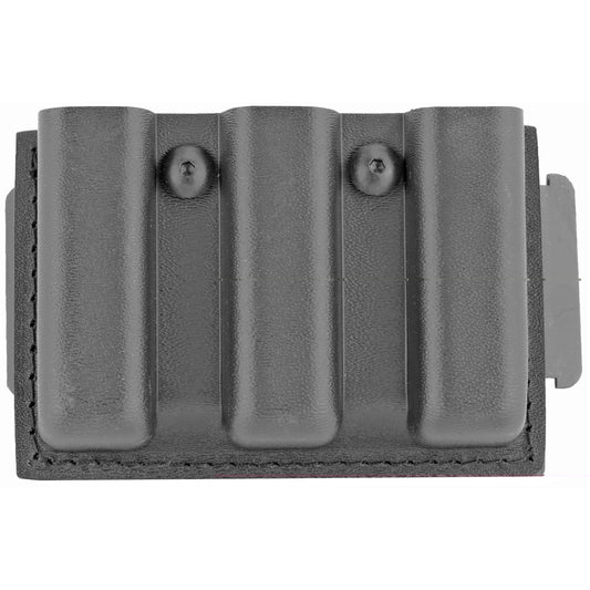 Safariland, Model 775 Slimline Open Top Triple Magazine Pouch, For 2.25" Duty Belts, Fits Glock 17, Belt Loop, Hardshell STX, STX Tactical Black Finish