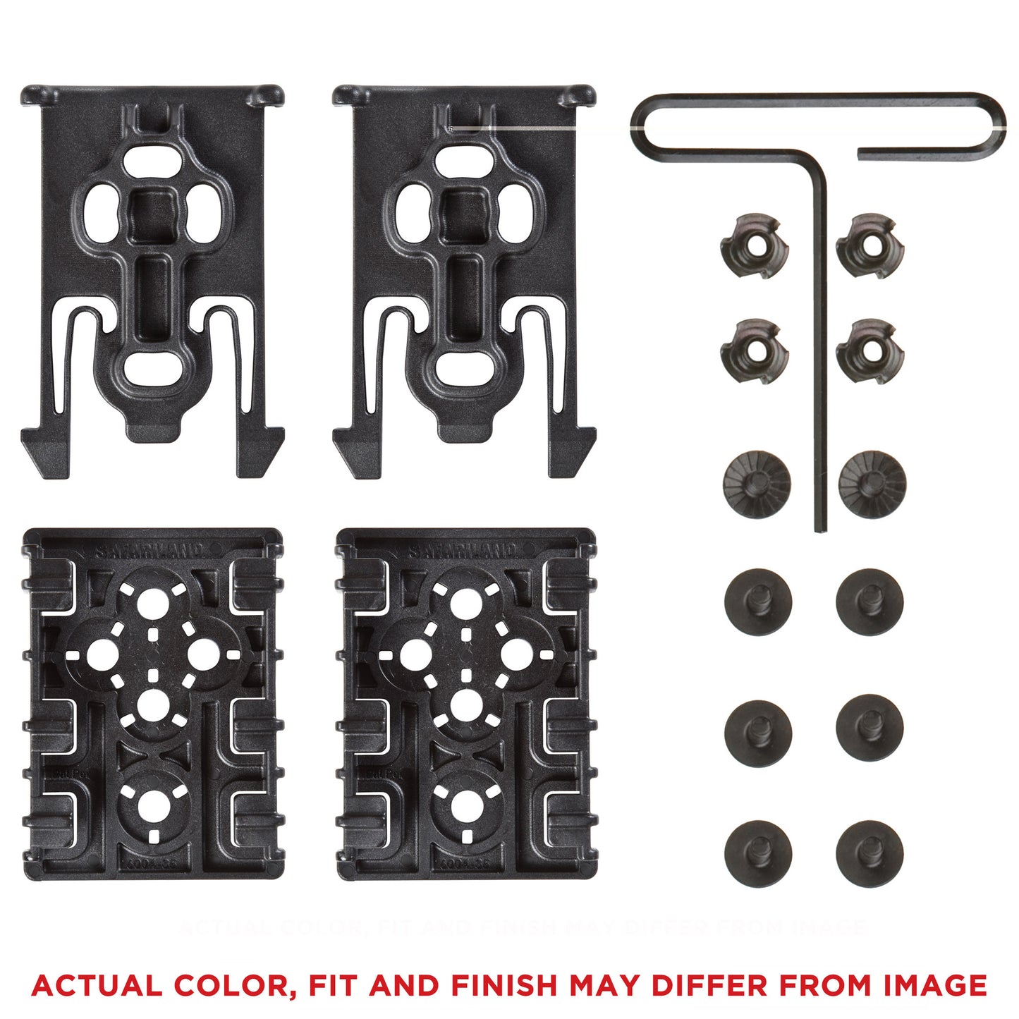 Safariland, ELS, Platform Kit, Black, 2 Male & 2 Female, Screws, Polymer