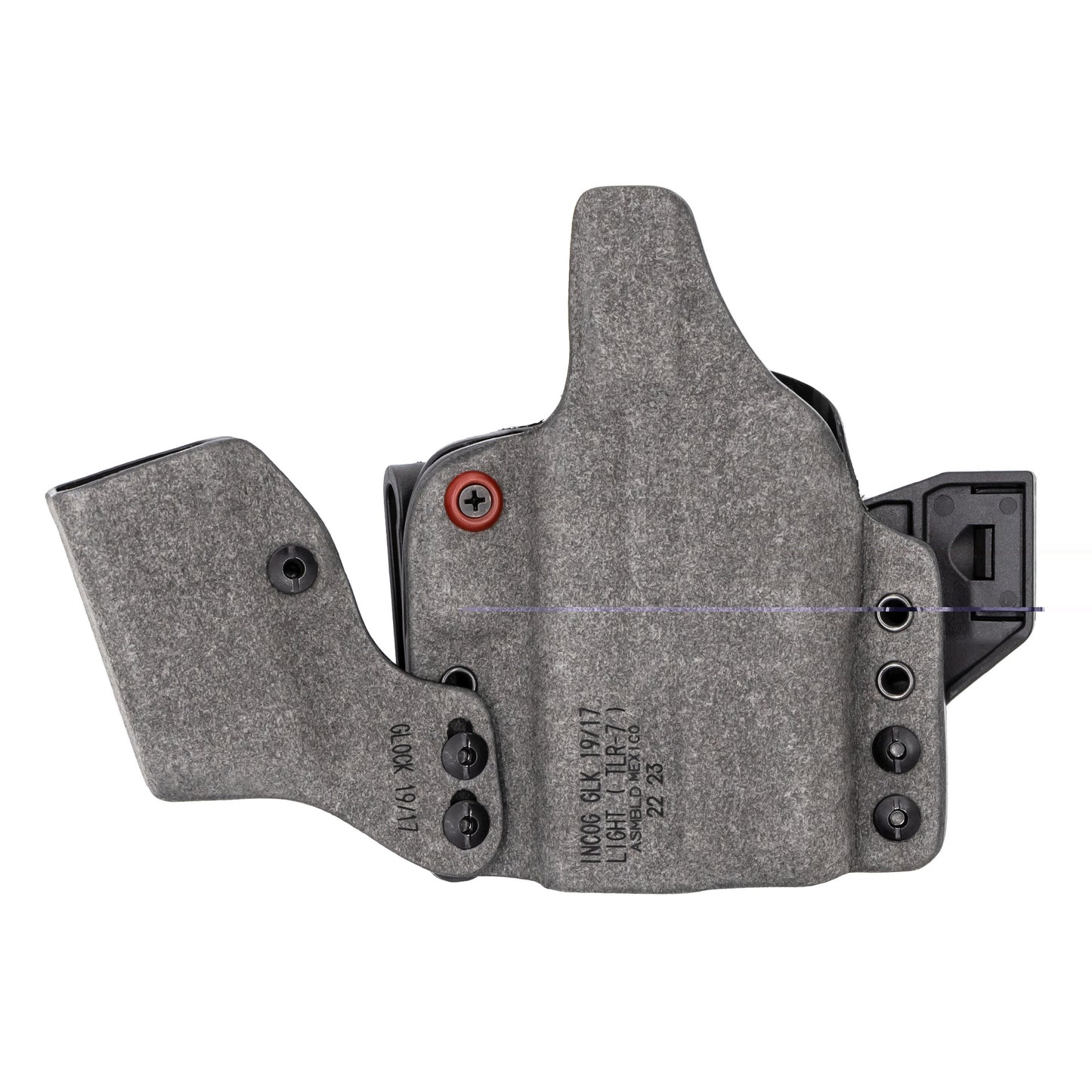 Safariland, INCOG, Joint Collaboration with Haley Strategic, Inside the Waistband Holster, For Glock 17/19, Integrated Magazine Caddy, Black, Right Hand