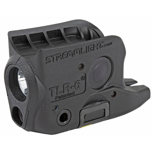 Streamlight, TLR-6, Tac Light with Laser, For Glock 42/43, Black, C4 LED, 100 Lumens, Red Laser, 2x CR1/3 N Lithium Batteries