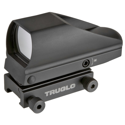 Truglo, TRU-BRITE Dual Color Single Reticle, Red/Green Dot, 1X, Black, 5 MOA, Anti-Reflection Coating on Target Side, Parallax Free from 30 Yards, CR2032 Battery Included