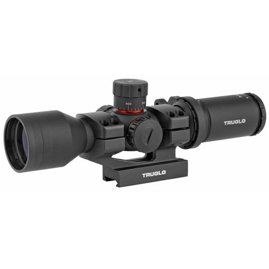 Truglo, Tactical 30 Rifle Scope, 3-9X42, 30mm, Illuminated Reticle, Includes 1 Piece Base