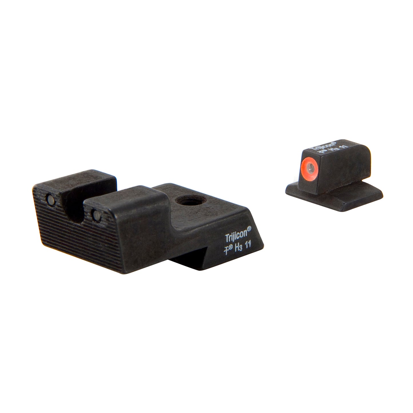 Trijicon, HD Tritium Sight, Fits Colt 1911, Orange Outline, Novak Low Mount Dovetail Cut