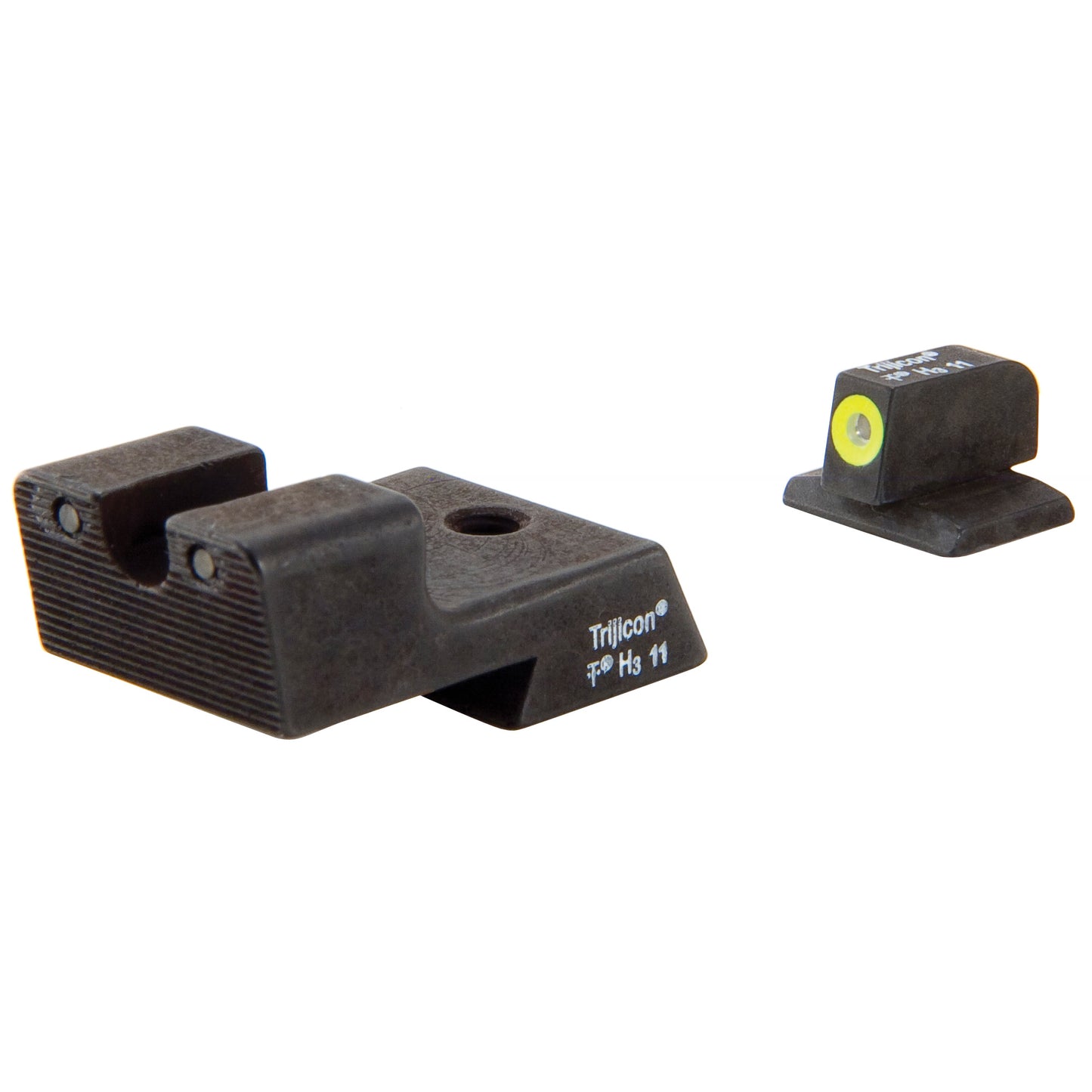 Trijicon, HD Tritium Sight, Fits Colt Novak Style 1911 Models, Yellow Outline