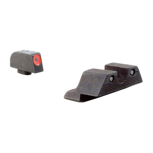 Trijicon, HD Tritium Sight, Fits Glock 20,21,29,30,31,32 Orange Outline, Trijicon HD Night Sights