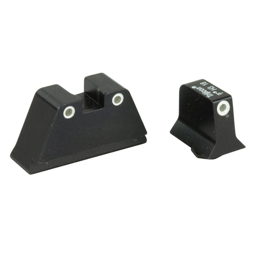 Trijicon, Bright & Tough Suppressor Height Night Sights, Fits Glock 20/21/29/30, Tritium Front/Rear, Green 3 Dot