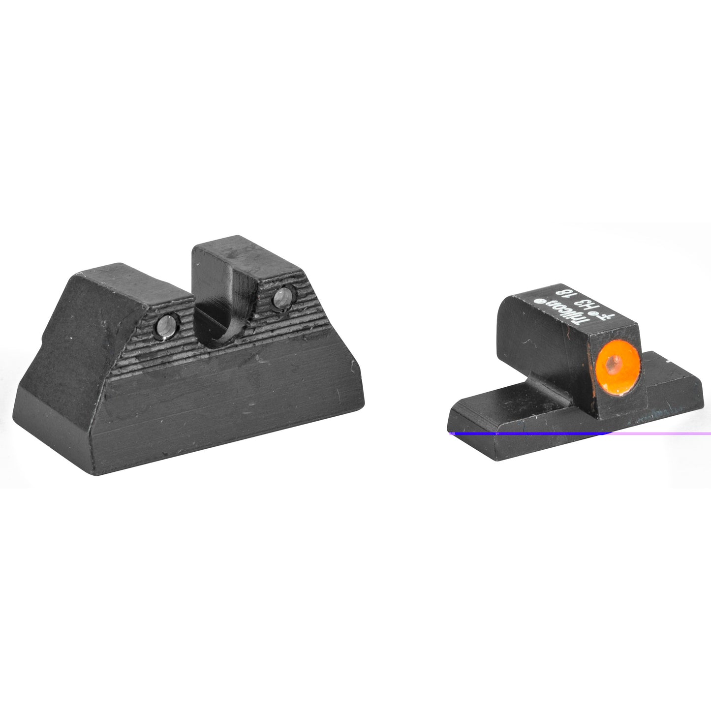 Trijicon, HD Night Sights, Fits H&K USP Compact, Orange Front, 3 Dot Green Tritium