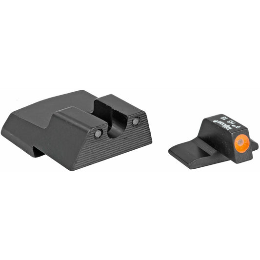 Trijicon, HD Night Sights, Fits H&K .45C, .45C Tactical, P30, P30L, and VP9 models, Not compatible with Optics Ready VP9, Orange Front Outline, Front/Rear