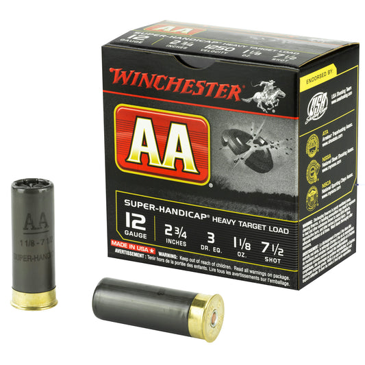 Winchester, AA Super Handicap, 12Ga 2.75", #7.5, Shotshell, 25 Round Box