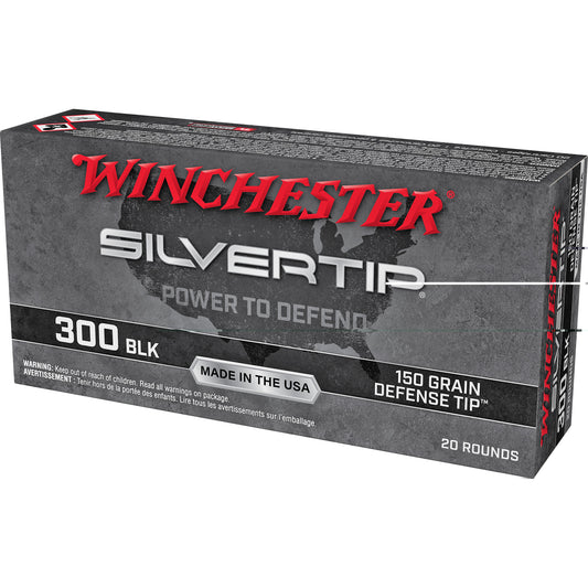 Winchester, Silvertip, 300 Blackout, 150 Grain, Polymer Tip, 20 Round Box