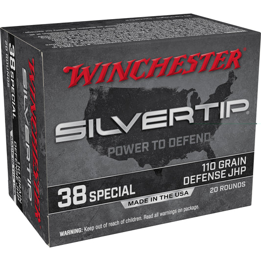 Winchester, Silvertip, 38 Special, 110 Grain, Hollow Point, 20 Rounds