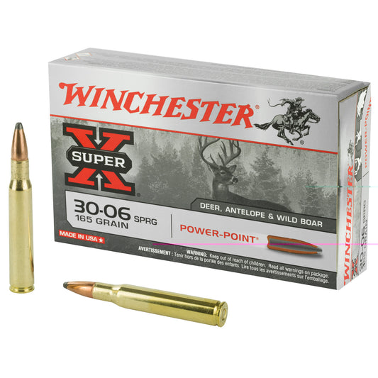 Winchester, Super-X, 30-06, 165 Grain, Power Point, 20 Round Box