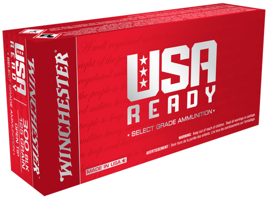 Winchester Ammo RED300 USA Ready 300 Blackout 125 gr Open Tip Range 20 Round Box