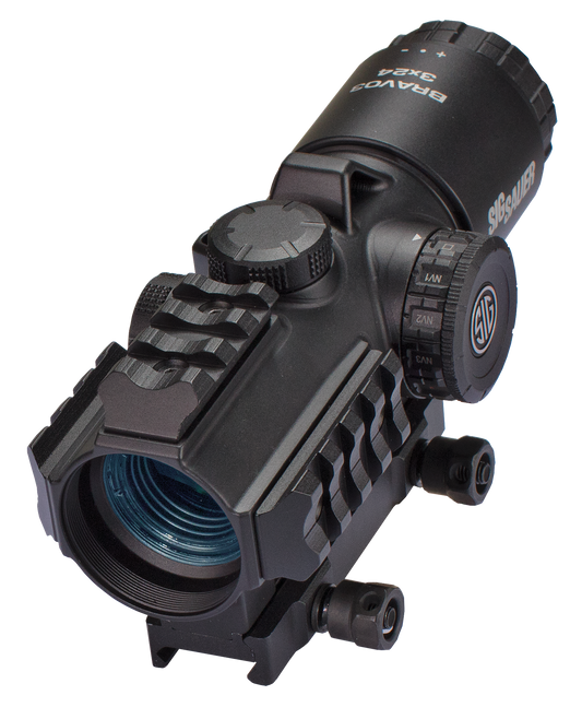 Sig Sauer Electro-Optics SOB33102 Bravo3 Battle Sight Black 3x24mm Red Horseshoe Dot 300 Blackout Illuminated Reticle