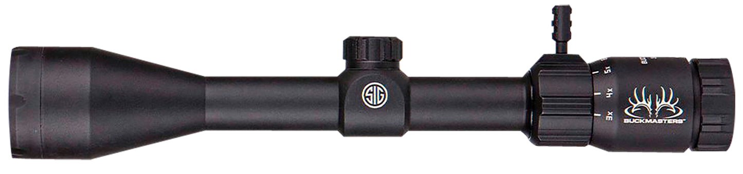 Sig Sauer Electro-Optics SOBM43001 Buckmasters Black Anodized 3-12x44mm 1" Tube BDC Reticle