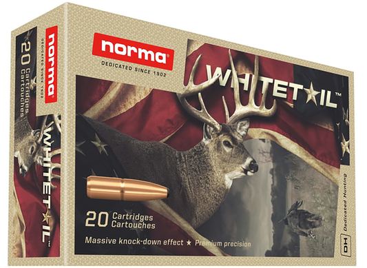 Norma Ammunition 20177392 Dedicated Hunting Whitetail 30-06 Springfield 150 gr Pointed Soft Point 20 Round Box