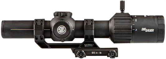 Sig Sauer Electro-Optics SOT61000 Tango-MSR LPVO (SFP) Black 1-6x24mm 30mm Tube Illuminated BDC6 Reticle Features Throw Lever & ALPHA-MSR Mount