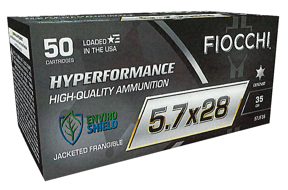 Fiocchi 57JF35 Hyperformance 5.7x28mm 35 gr Jacketed Frangeable 50 Round Box