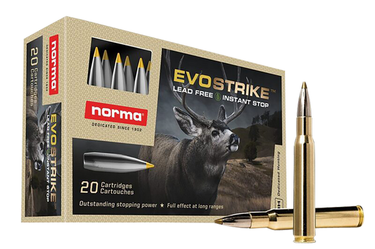 Norma Ammunition 20177342 Dedicated Hunting Evostrike 30-06 Springfield 139 gr Polymer Tip Boat Tail 20 Round Box