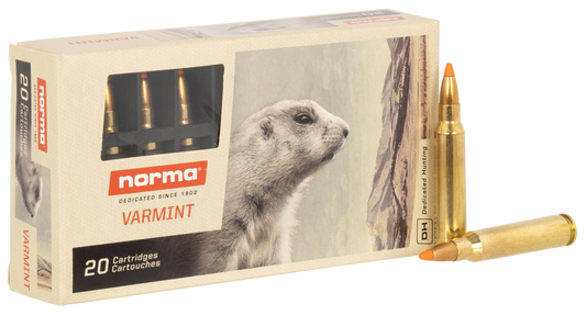 Norma Ammunition 20157352 Dedicated Hunting Varmint 223 Rem 55 gr Polymer Tip 20 Round Box