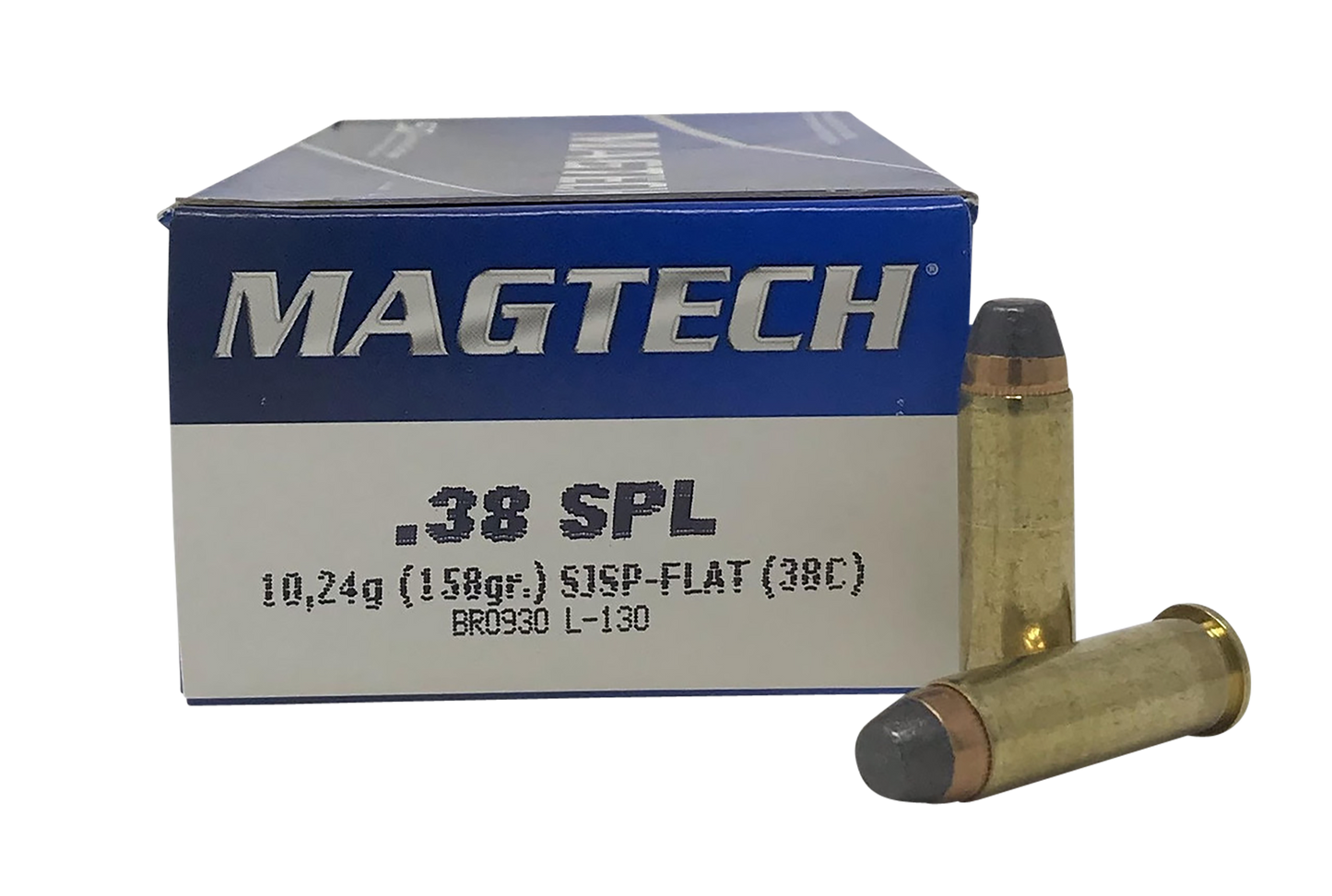 Magtech 38C Range/Training 38 Special 158 gr Semi Jacketed Soft Point Flat 50 Round Box