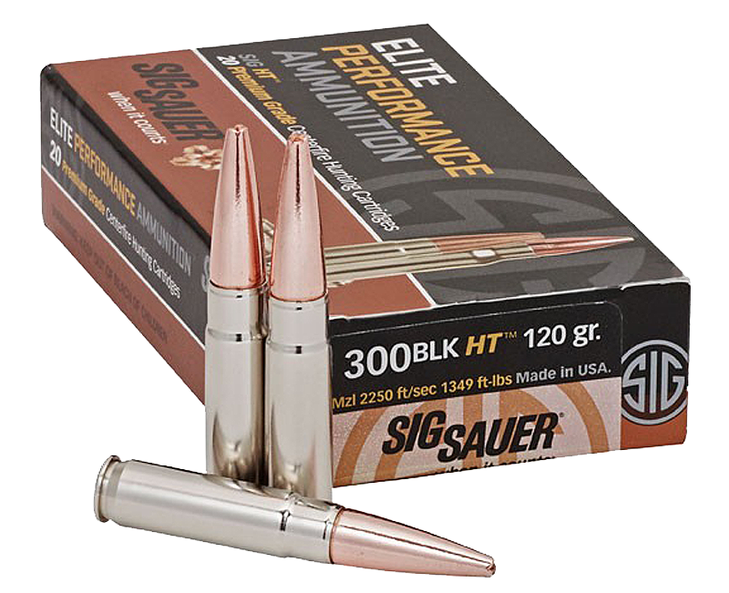 Sig Sauer E300H120 Elite Copper Hunting 300 Blackout 120 gr Copper Solid 20 Round Box